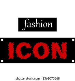 fashion icon modern fashion slogan for t-shirt and apparels tee graphics,poster,print. vector illustration