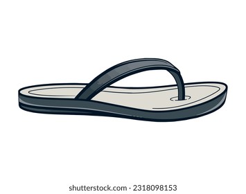 Fashion icon sandal design in icon isolated