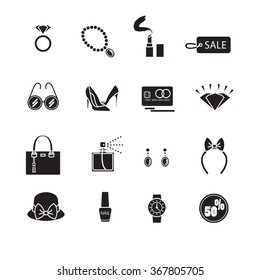 Fashion icon set