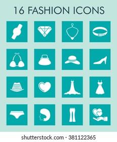 Fashion icon set
