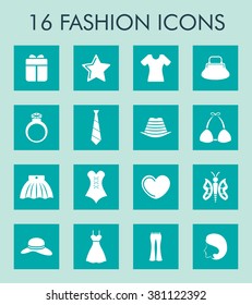 Fashion icon set
