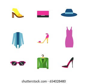 Fashion icon set