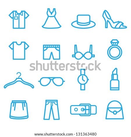 fashion icon set