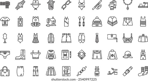 Fashion icons High-Quality Vector Icons Collection with Editable Stroke. Ideal for Professional and Creative Projects.