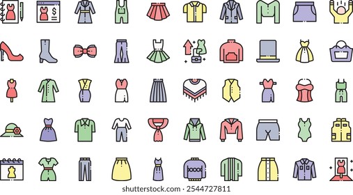 Fashion icons High-Quality Vector Icons Collection with Editable Stroke. Ideal for Professional and Creative Projects.