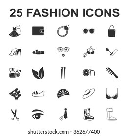 Fashion icons set. 