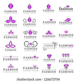 Fashion Icons Set - Isolated On White Background - Vector Illustration, Graphic Design Editable For Your Design. Fashion Logo