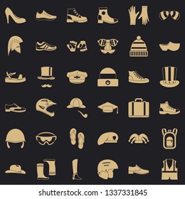 Fashion icons set. Simple style of 36 fashion vector icons for web for any design