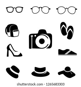 fashion icons set vector