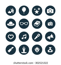 fashion icons universal set for web and mobile