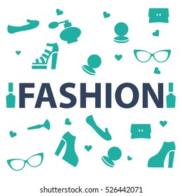 fashion icons. vector