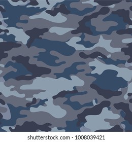 Fashion Illustration. Camouflage Vector Print