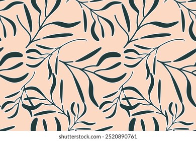 moda, ilustração, colorido, folhagem, banner, bonito, botânico, rabiscar, design, floral, jardim, folha, flor, gráfico, verde, botânica, arte, praia, fundo, abstrato, motivo bordados, geometa