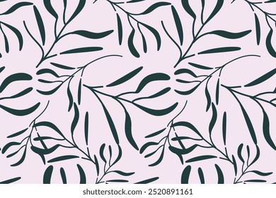 moda, ilustração, colorido, folhagem, banner, bonito, botânico, rabiscar, design, floral, jardim, folha, flor, gráfico, verde, botânica, arte, praia, fundo, abstrato, motivo bordados, geometa