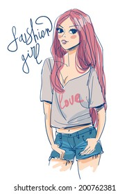 fashion illustration girl