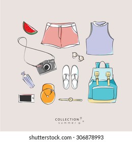 Fashion Illustration summer vector design