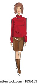 Fashion illustration (vector illustration)
