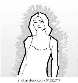 Fashion illustration - vector