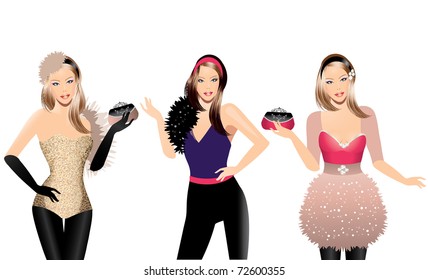 Fashion illustration-Trendy girl