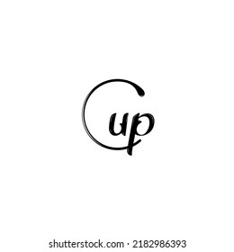 UP fashion initial logo concept in high quality professional design that will print well across any print media