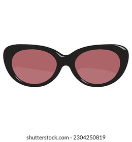 gafas de sol de artículos de moda, ilustración vectorial