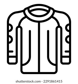 Fashion jacket icon outline vector. Biker uniform. Leather jacket