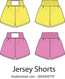 Fashion Jersey Shorts Vector Template Pattern Stock Vector (Royalty ...