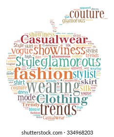 Fashion Keywords Tag Cloud    - vector illustration