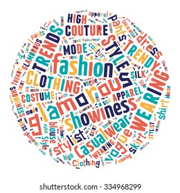Fashion Keywords Tag Cloud    - vector illustration