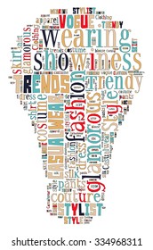 Fashion Keywords Tag Cloud    - vector illustration