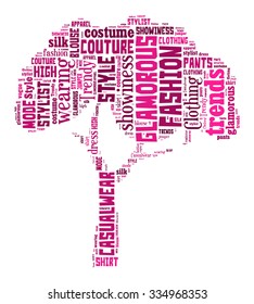 Fashion Keywords Tag Cloud    - vector illustration