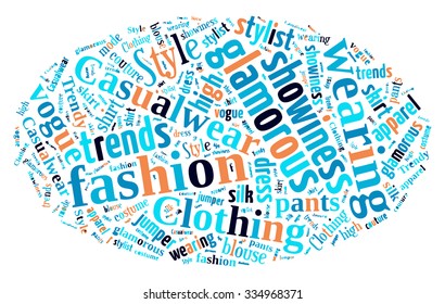 Fashion Keywords Tag Cloud    - vector illustration