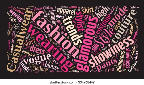 Fashion Keywords Tag Cloud    - vector illustration