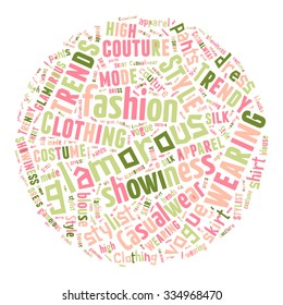 Fashion Keywords Tag Cloud    - vector illustration