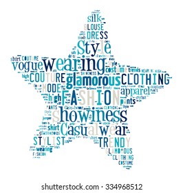 Fashion Keywords Tag Cloud    - vector illustration