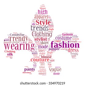 Fashion Keywords Tag Cloud    - vector illustration