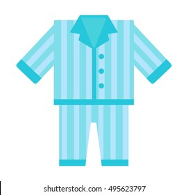 Modekid Art Comfort Blue Pajamas Doodle Vektorgrafik