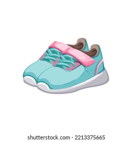 fashion kid shoes cartoon. fashion kid shoes sign. isolated symbol vector illustration