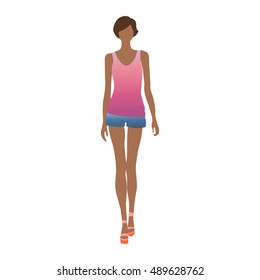 fashion lady vector illustration