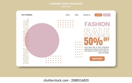 Fashion Landing Page Template Super Sale