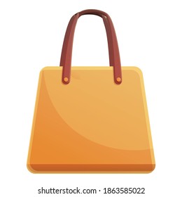 Fashion laptop bag icon. Cartoon of fashion laptop bag vector icon for web design isolated on white background