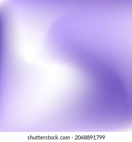 Fashion Lavender Fluid Dynamic Background. Spotlight White Cold Vibrant Smooth Surface. Trendy Curve Violet Color Gradient Backdrop. Paint Purple Pastel Liquid Watercolor Swirl Gradient Mesh.