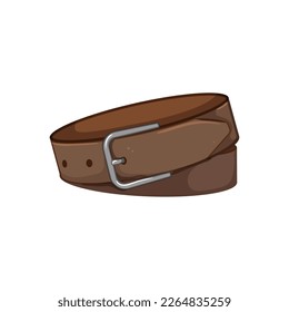 fashion leather belt cartoon. fashion leather belt sign. isolated symbol vector illustration