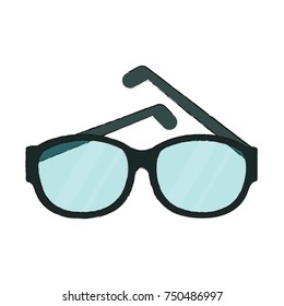 Fashion lens glasses icon vector illustration graphic design