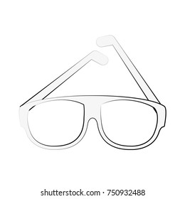 Fashion lens glasses icon vector illustration graphic design