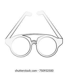 Fashion lens glasses icon vector illustration graphic design