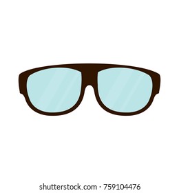 Fashion lens glasses icon vector illustration graphic design