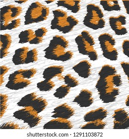 Fashion leopard print, vector illustration