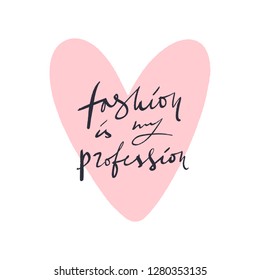 Fashion lettering text. Fashion postcard or banner, good for t-shirt print. Letters banner