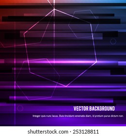 Fashion lights background of bright glowing blur lines. Gorgeous graphic image template. Abstract vector Illustration eps 10 for your business brochure